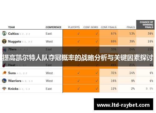 提高凯尔特人队夺冠概率的战略分析与关键因素探讨